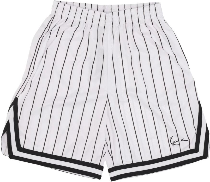 Karl Kani Small Signature Pinstripe Mesh Shorts Sportshorts Kleding white black maat: XXL beschikbare maaten:S M L XL XS XXL