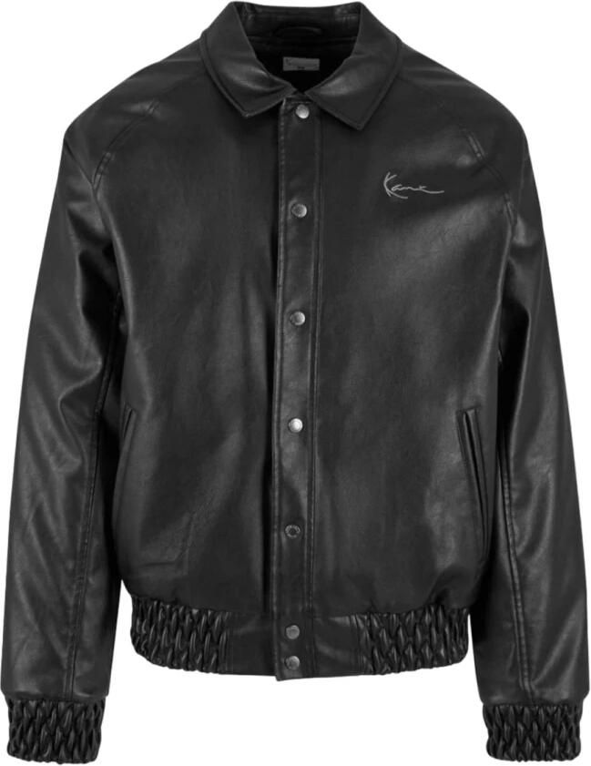Karl Kani Star Full Pu College Jacket Men jacks zwart Maat S Kleding - Foto 1