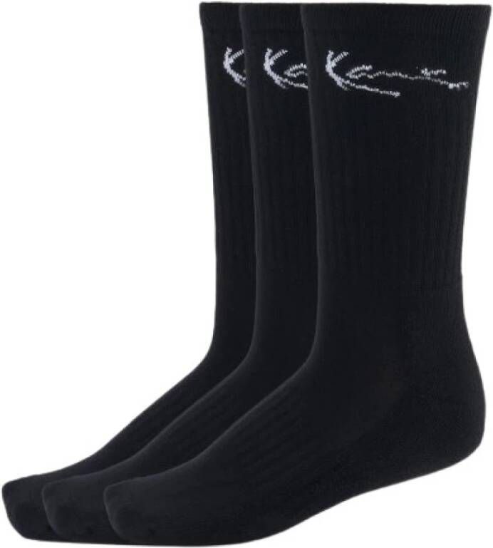 Karl Kani Zwarte handtekening sokken 2-pack Black Heren
