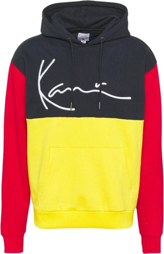 Karl Kani Kleur Blok Teddy Hoodie Multicolor Heren