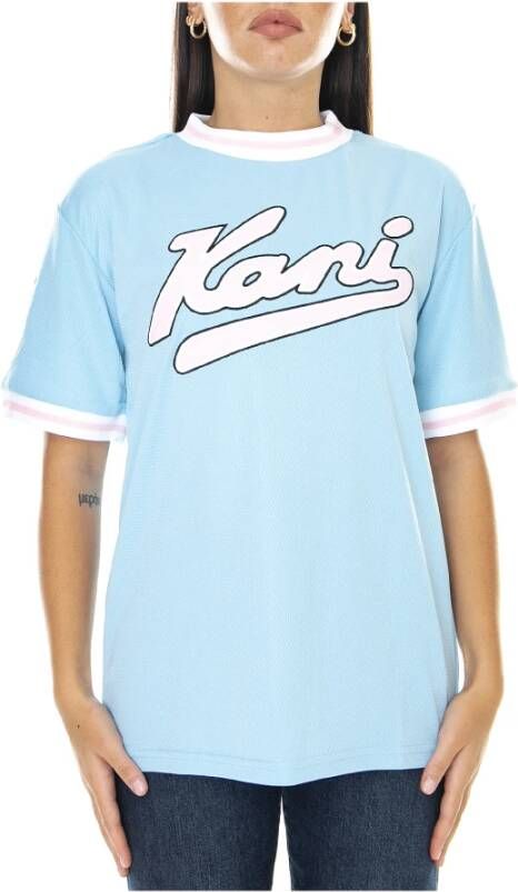 Karl Kani T-Shirts Blauw Dames
