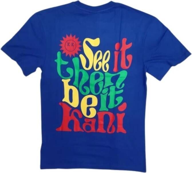 Karl Kani Royal Handtekening Print Tee Blue Heren