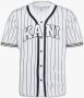 Karl Kani Serif Pinstripe Baseball Shirt Korte mouwen Kleding white black maat: XL beschikbare maaten:S M L XL - Thumbnail 1
