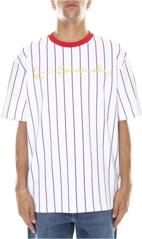 Karl Kani T-Shirts Wit Heren