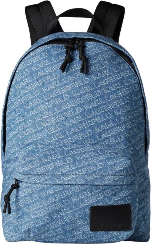 Karl Lagerfeld Backpack Denim Bag Blauw Heren