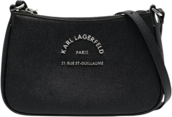 Karl Lagerfeld Logo-lettering crossbody tas Black Dames