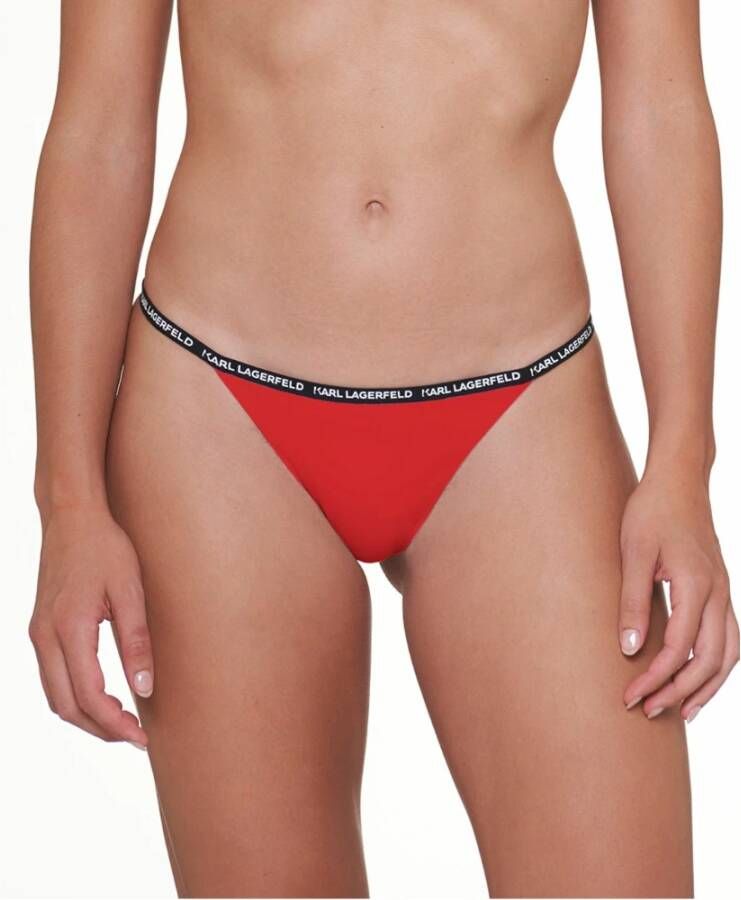 Karl Lagerfeld Bikini bodem merken tape bodem Rood Dames