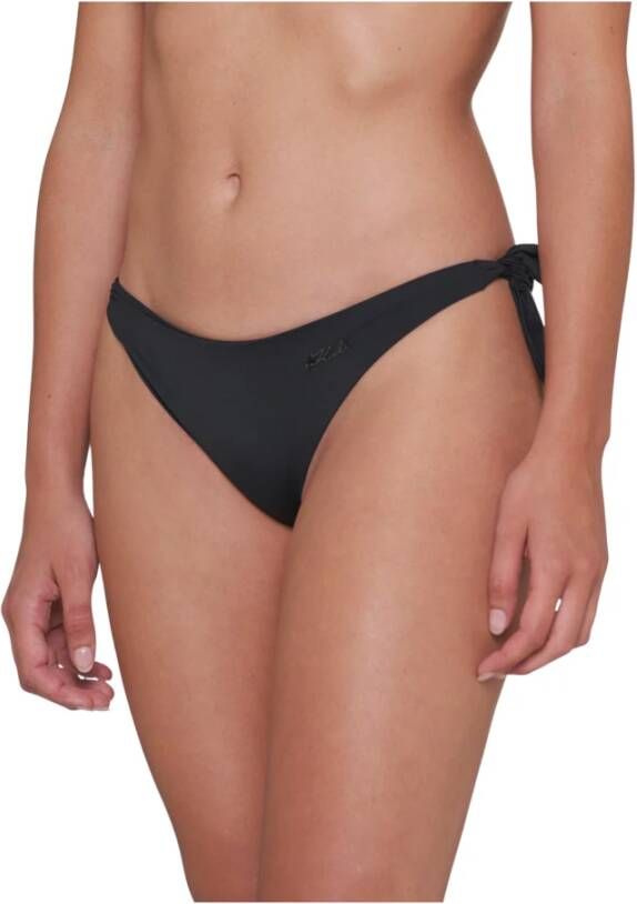Karl Lagerfeld Bikini Bottom Gedrukt logo Zwart Dames