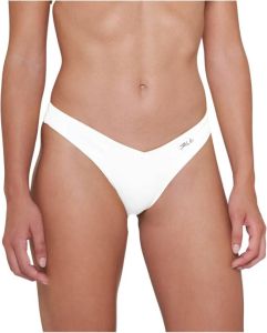 Karl Lagerfeld Bikini Bottom Printed Logo Bottom Wit Dames