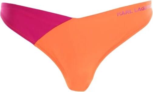 Karl Lagerfeld Kostuum v-vormige bikinibroekjes Orange Dames