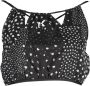 Karl Lagerfeld Chique Strandtop met Printdetail Black Dames - Thumbnail 1