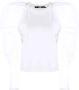 Karl Lagerfeld Organza Puffy Top in Wit White Dames - Thumbnail 1