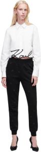 Karl Lagerfeld Bijgesneden kenmerkende shirt Wit Dames