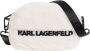 Karl Lagerfeld X Cara Delevingne Shearling Crossbody Bag Wit Dames - Thumbnail 1