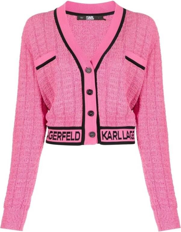 Karl Lagerfeld Cardigans Roze Dames