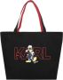 Karl Lagerfeld Shoppers Disney Reversible Shopper in zwart - Thumbnail 2