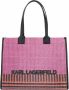 Karl Lagerfeld Vrouwelijke Shopping Bag met Ritssluiting voor Lente Zomer Pink Dames - Thumbnail 1