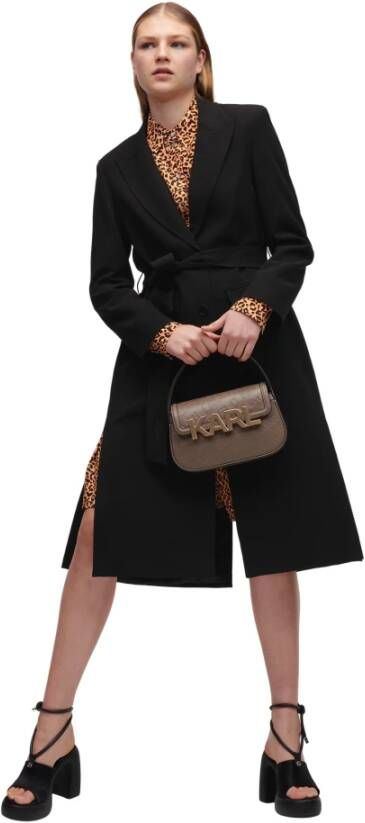 Karl Lagerfeld Coat Tailored Coat Zwart Dames