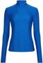 Karl Lagerfeld L-Slv Texture Mockneck top Blauw Dames - Thumbnail 1