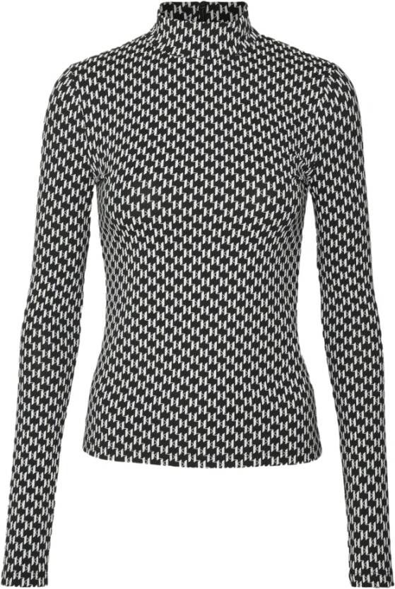 Karl Lagerfeld Monogram top met lange mouwen Zwart Dames
