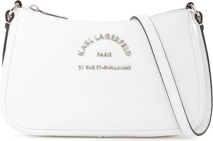 Karl Lagerfeld Metalen rits in wit White Dames