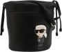 Karl Lagerfeld Bucket bags Ikonik Leather Small Bucket in zwart - Thumbnail 2