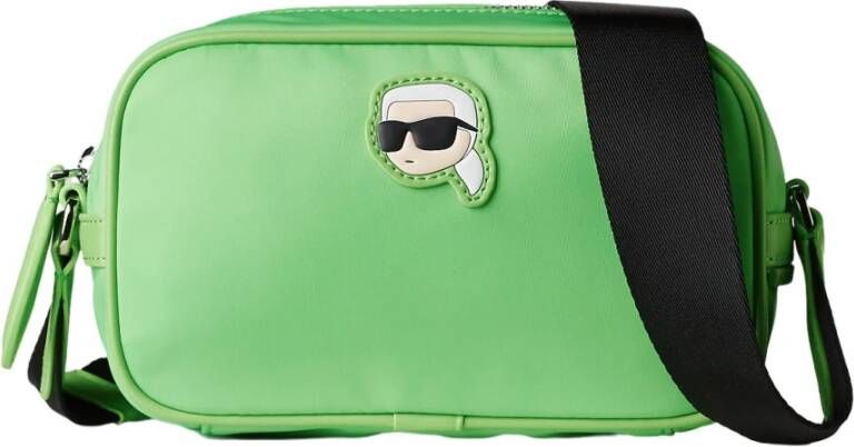 Karl Lagerfeld Crossbody Ikonik 2.0 Nylon Camera Bag Green Dames
