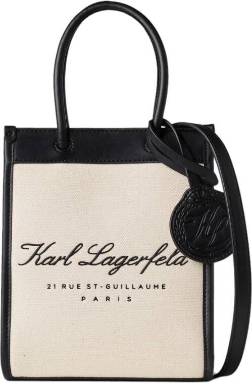 Karl Lagerfeld Totes Hotel Karl Small Tote in crème