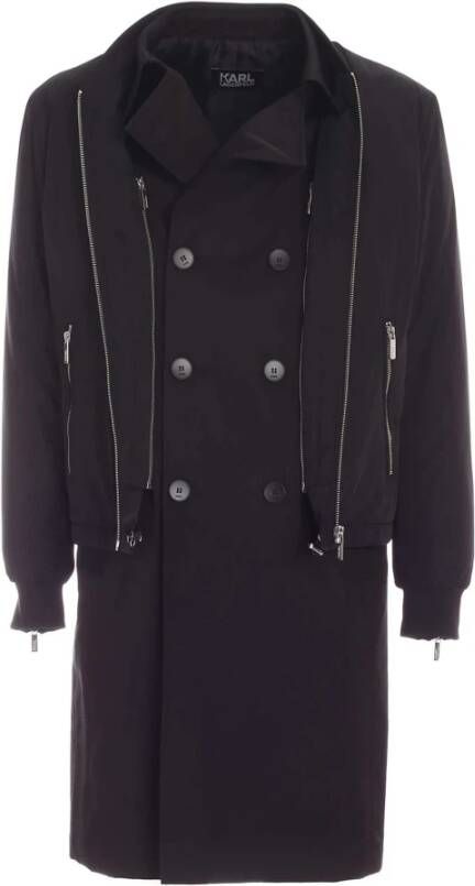 Karl Lagerfeld Double-Breasted Coats Zwart Heren