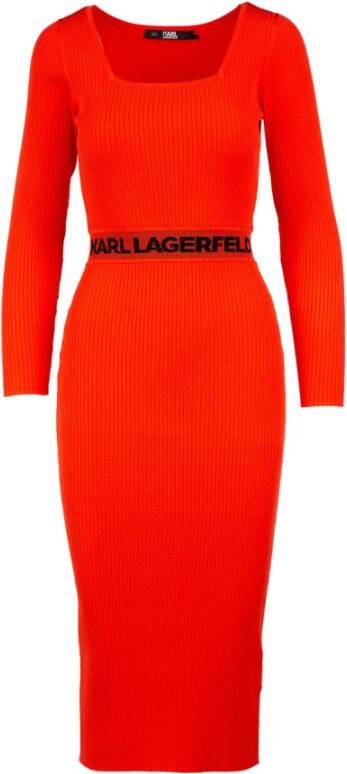 Karl Lagerfeld Dresses Oranje Dames