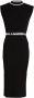 Karl Lagerfeld Stijlvolle Hoge Nek Gebreide Jurk Black Dames - Thumbnail 1