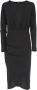 Karl Lagerfeld Jersey jurk met lange mouwen Zwart Dames - Thumbnail 1