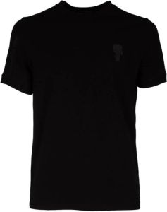 Karl Lagerfeld Geborduurd karakter T-shirt Zwart Dames
