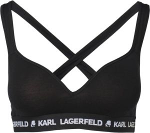 Karl Lagerfeld Gevoerde logobeha Zwart Dames