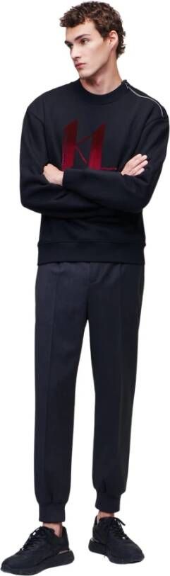 Karl Lagerfeld Gradiënt zip sweatshirt Zwart Heren