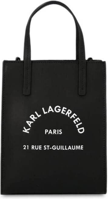 Karl Lagerfeld Synthetisch Leren Handtas met Magnetische Sluiting Black Dames