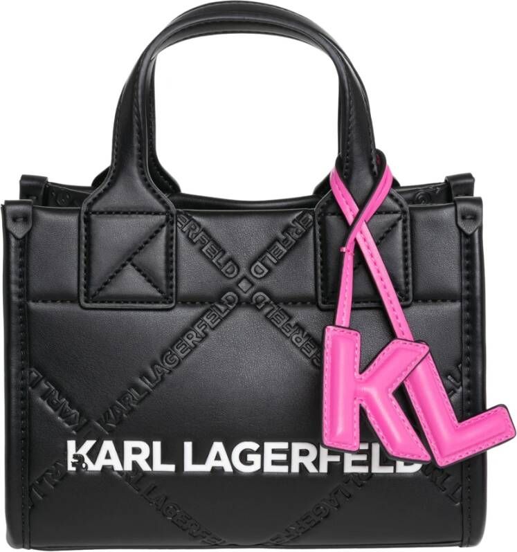 Karl Lagerfeld Tote Small K Skuare Embossed Zwart Dames