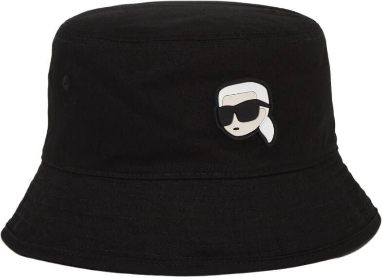 Karl Lagerfeld Hat Ikonik 2.0 Reversible Bucket Zwart Dames