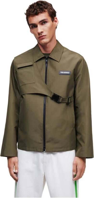 Karl Lagerfeld Jacket with Detachable Bag Groen Heren