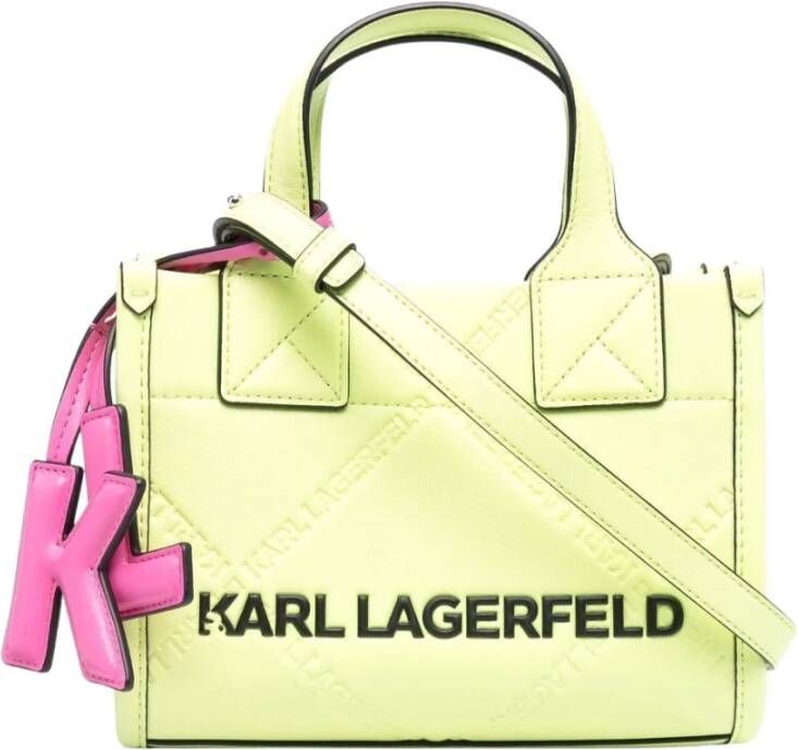 Karl Lagerfeld K Skuare Embossed SM Tote Geel Dames