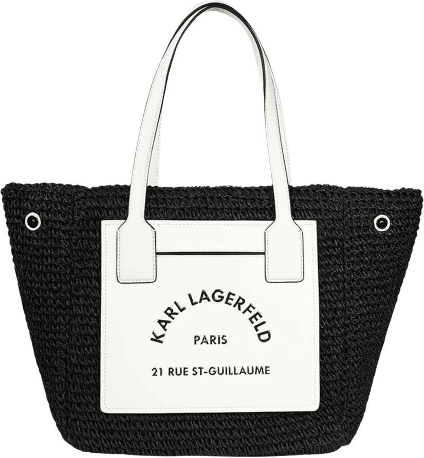 Karl Lagerfeld Synthetische Shoppingtas met Magnetische Sluiting voor Lente Zomer Black Dames