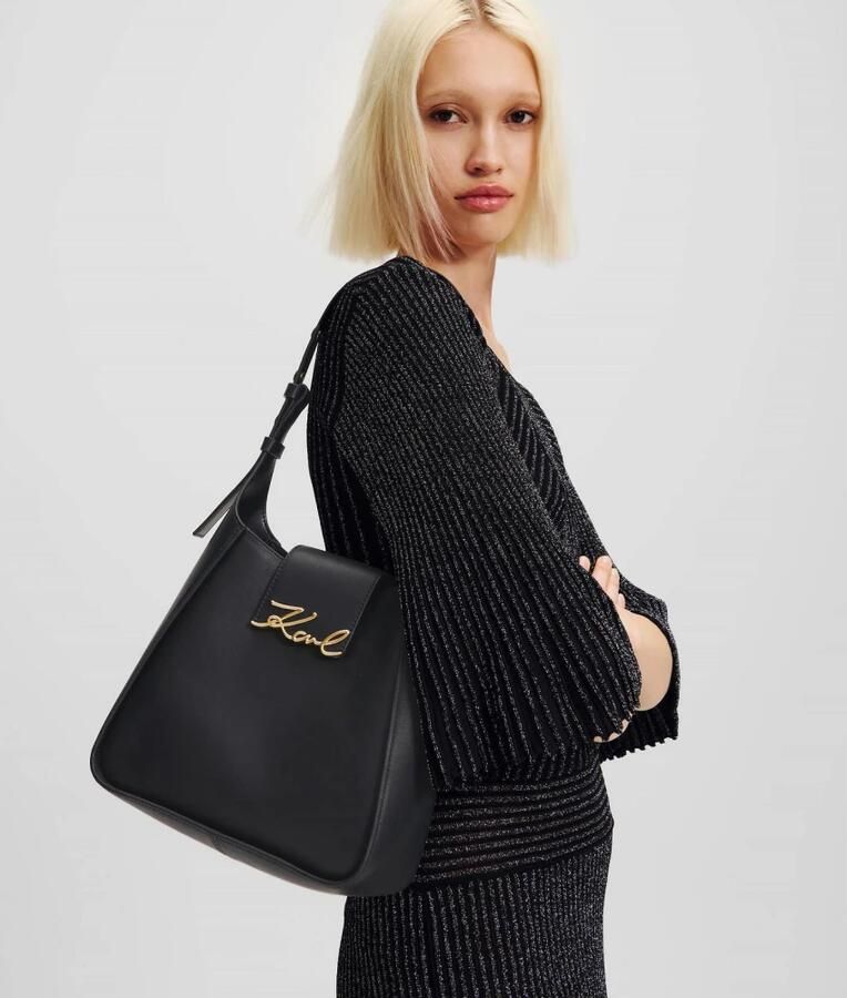 Karl Lagerfeld Hobo bags K Signature Hobo in zwart - Foto 3