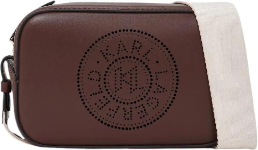 Karl Lagerfeld Crossbody bags K Circle Camerabag Perforated in bruin - Foto 3