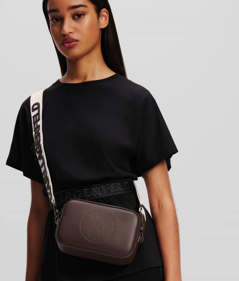 Karl Lagerfeld Crossbody bags K Circle Camerabag Perforated in bruin - Foto 5