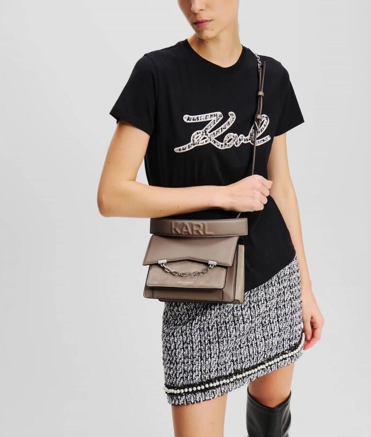 Karl Lagerfeld Crossbody bags K Seven Grainy Sp Sb Suede in taupe - Foto 6