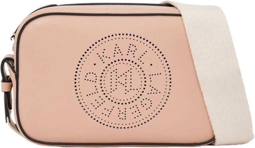 Karl Lagerfeld Crossbody bags K Circle Camerabag Perforated in poeder roze - Foto 8