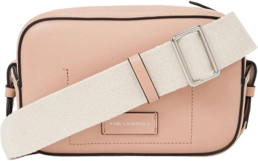 Karl Lagerfeld Crossbody bags K Circle Camerabag Perforated in poeder roze - Foto 6