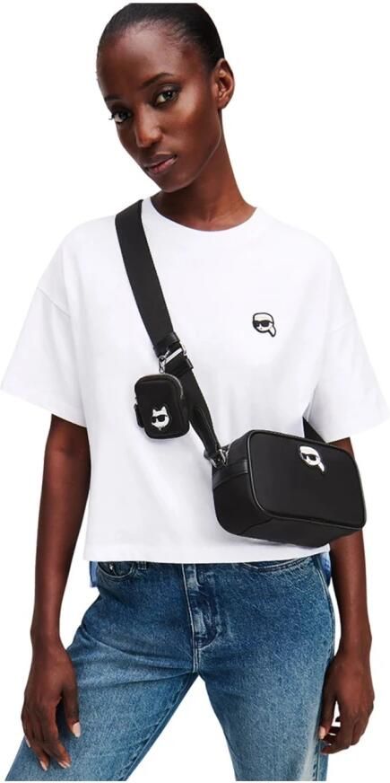 Karl Lagerfeld Crossbody bags Ikon Nylon Camera Bag in zwart - Foto 6