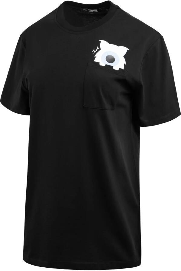 Karl Lagerfeld Dames T-shirt Zwart Black Dames