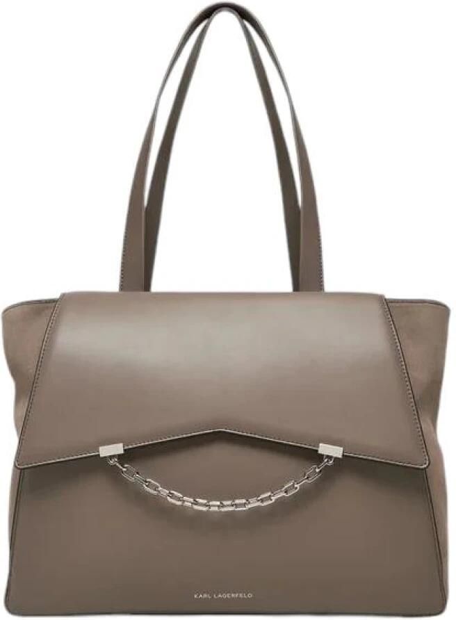Karl Lagerfeld Shoppers & Totes K Seven Grainy Sp Tote Suede in taupe - Foto 4